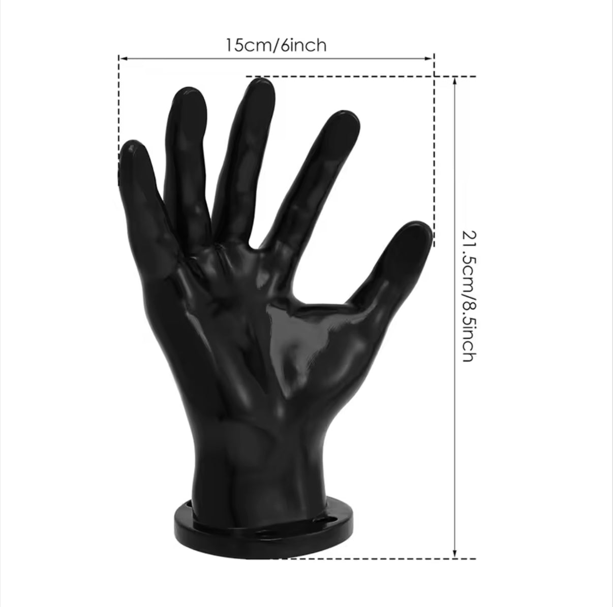 Mounted Hand Basketball Display - Black